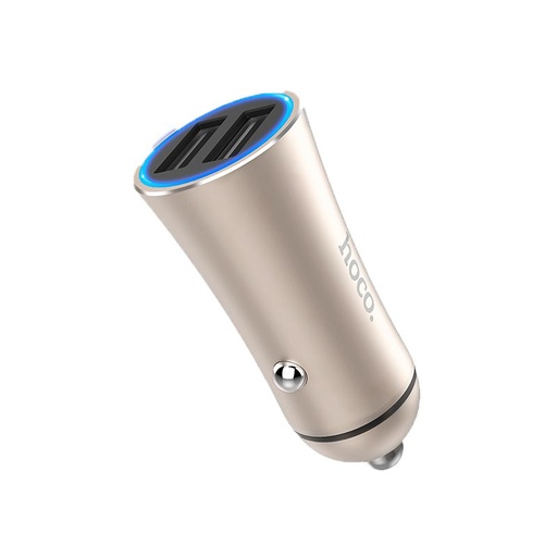 Hoco Z30A autní nabíječka (2xUSB port), 5V 3,1A, zlatá