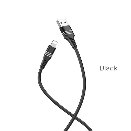 Hoco U46 triciklusos lightning kabel, černá