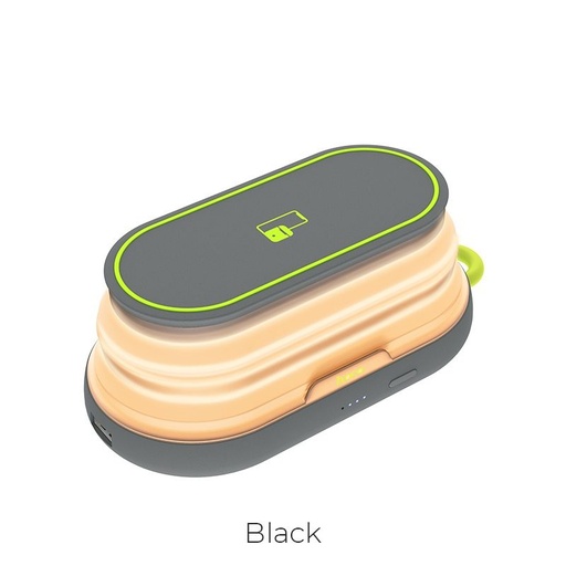 Hoco S9 power bank, 5000 mAh, LED indikátor stavu, 5V 2A, černá