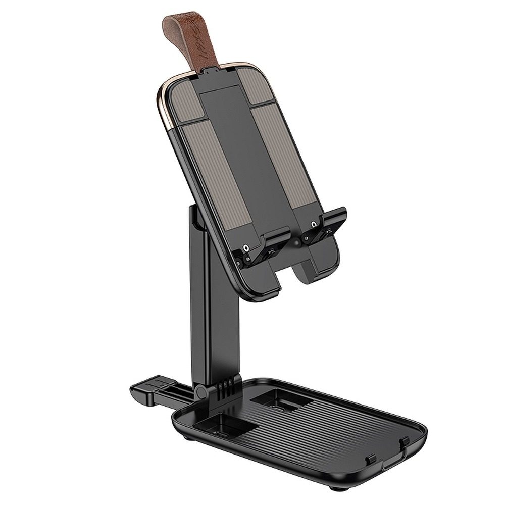 [6931474739742] Hoco S28 asztali phone- and tablet holder stand, foldable asztali phone holder stand , black