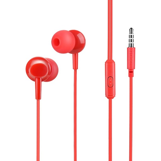 Hoco M14 headset (jack 3,5mm) s mikrofonem, červená