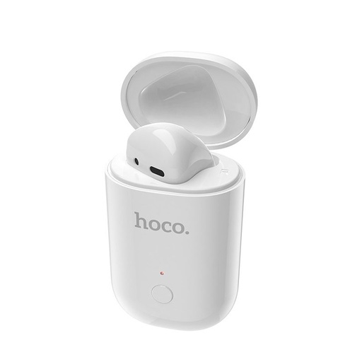 Hoco E39 bluetooth headset, bílá - červená tokkal