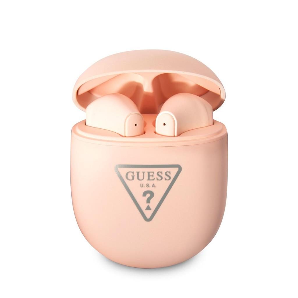 [GUTWST82TRP] Guess BT earphones háromszög with logo (Matte Pink) – GUTWST82TRP