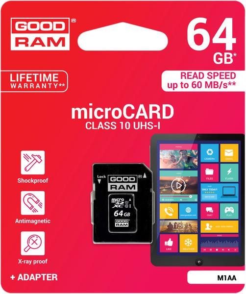[BP_5908267913246] Goodram microSDHC 64GB class10 memory card