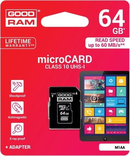 Goodram microSDHC 64GB class10 paměťová karta