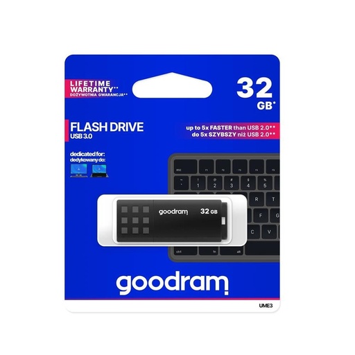 Goodram UME3-0320K0R11 32GB USB 3.0 pendrive, černá