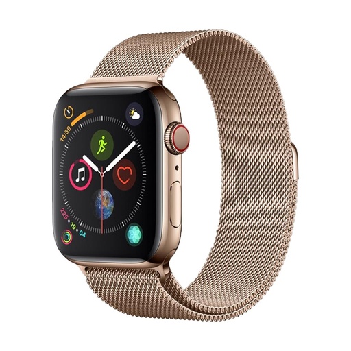 Devia Apple Watch Series 4 44mm milánský řemínek, Zlatá