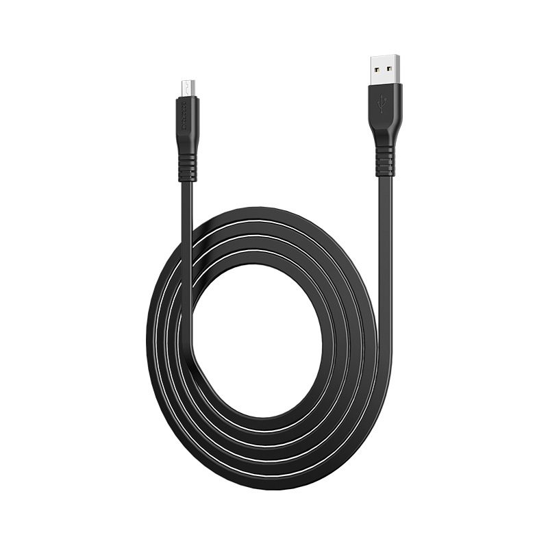 [6931474703330] Borofone BX23 microUSB cable (lapos kialakítás), lapos, 2,4A, 1m, black