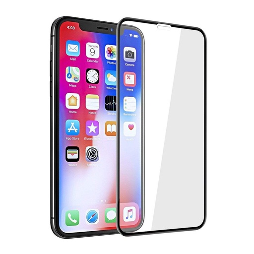 Apple iPhone XR/11 5D tvrzené sklo celý na displej, průhledný (černá rámeček)
