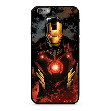 Apple iPhone XR Marvel Iron Man 023 sklo zadní kryt, (Černá) - MPCIMAN7807