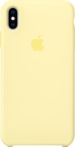 Apple iPhone X/XS silicone tovární zadní kryt, měkký žlutá - MUJV2ZM/A
