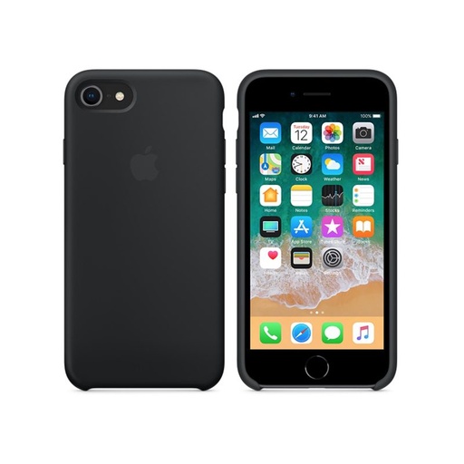 Apple iPhone 7/8/SE 2020/SE 2022 MagSafe kompatibilní silikonový pouzdro (Černá)