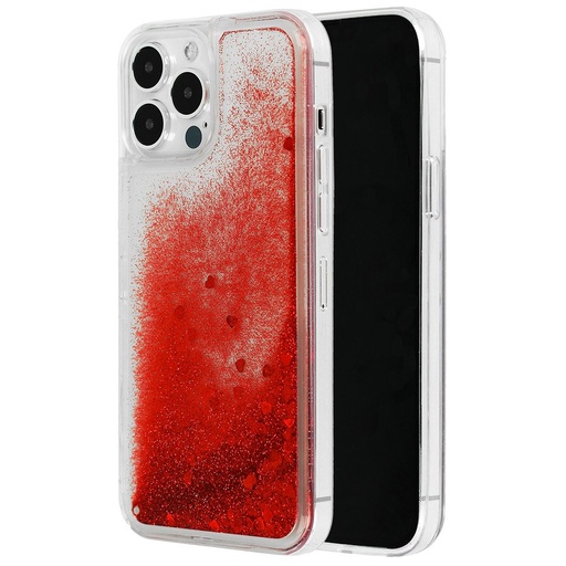 Apple iPhone 7 / iPhone 8 / iPhone SE 2020 / iPhone SE 2022 liquid heart zadní kryt (Červená)