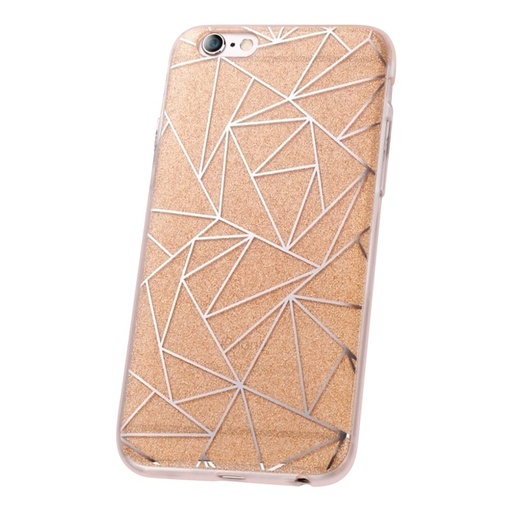 Apple iPhone 7 / iPhone 8 / iPhone SE 2020 / iPhone SE 2022 fashion glitter geometric zadní kryt (Zlatá)