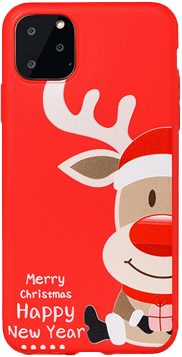 Apple iPhone 7 / iPhone 8 / iPhone SE 2020 / iPhone SE 2022 Chirstmas Moose, Santa Claus silikonový zadní kryt (3. Vzor)
