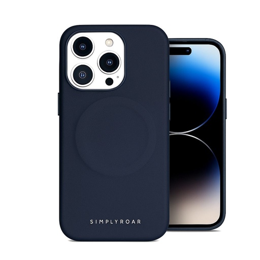Apple iPhone 17 Roar Leather MagSafe zadní kryt (Tmavě modrá)