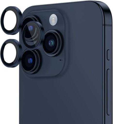 Apple iPhone 15 Pro / iPhone 15 Pro Max Hoco eagle eye metal kamera tvrzené sklo modrá