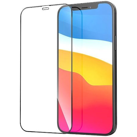 Apple iPhone 14 Pro Max (6, 7) Hoco full screen silk tvrzené sklo celý na displej, černá