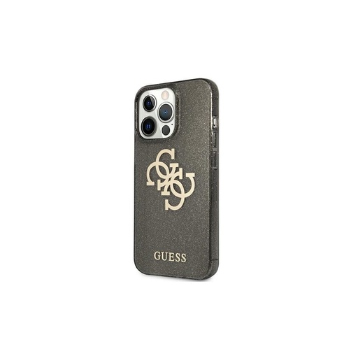 Apple iPhone 13 Pro Guess TPU Big 4G Full Glitter pouzdro (Černá) – GUHCP13LPCUGL4GBK