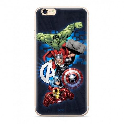 Apple iPhone 13 Mini Marvel Avengers 001 silicone zadní kryt (Modrá)
