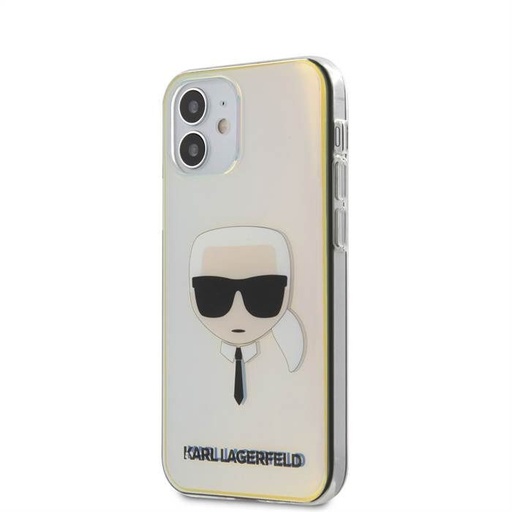 Apple iPhone 12 mini 5.4 Karl Lagerfeld PC/TPU Head pouzdro (Perleťová) – KLHCP12SPCKHML