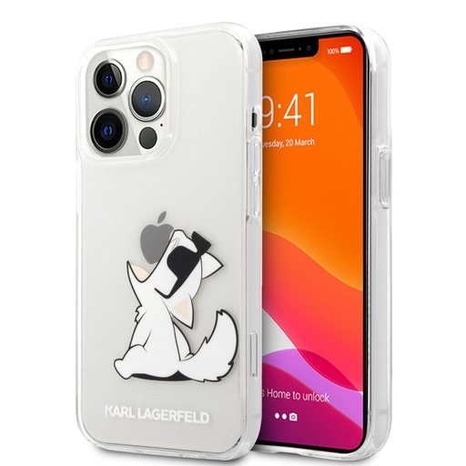 Apple iPhone 12 / iPhone 12 Pro Karl Lagerfeld PC/TPU Choupette Eats pouzdro (Průhledný - KLHCP12MCFNRC)