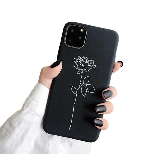 Apple iPhone 11 rose zadní kryt (Černá)