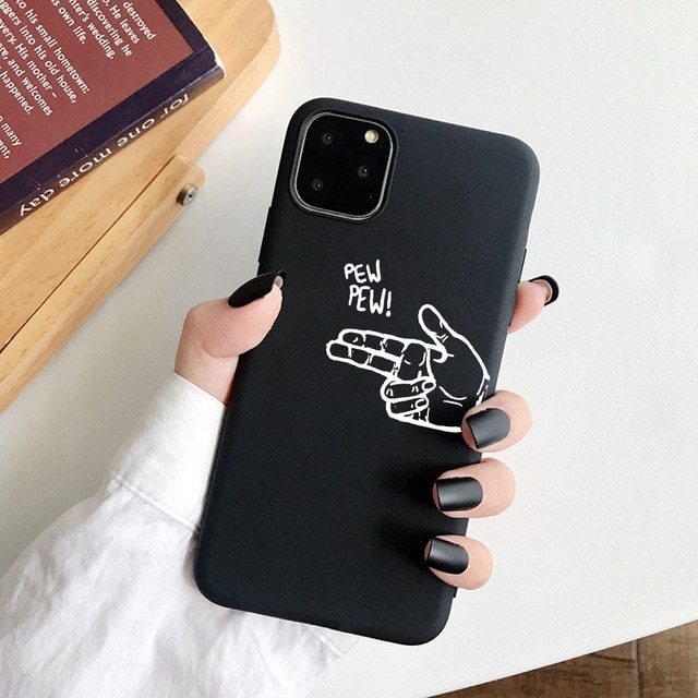 [5999094622173] Apple iPhone 11 pew back cover case (Black)