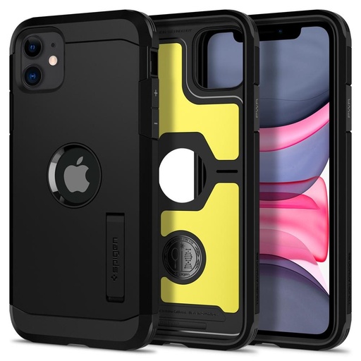 Apple iPhone 11 Spigen tough armor odolný proti nárazu zadní kryt (Černá)