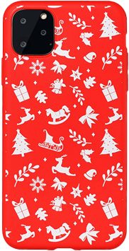 Apple iPhone 11 Chirstmas Moose, Santa Claus silikonový zadní kryt (6. vzor)