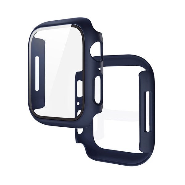 [6931474785350] Apple Watch 7 45mm / Watch 8 45mm Hoco WS3 Shadow case built-in with tempered glass (Blue)