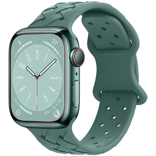 Apple Watch 42mm / Watch 44mm / Watch 45mm / Watch 49mm HOCO WA16 bamboo řemínek olivově zelená