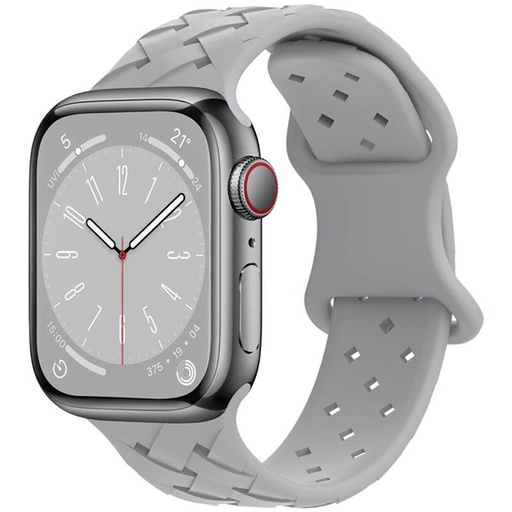 Apple Watch 42mm / Watch 44mm / Watch 45mm / Watch 49mm HOCO WA16 bamboo řemínek šedá