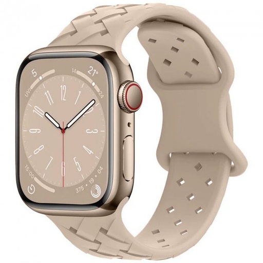 Apple Watch 42mm / Watch 44mm / Watch 45mm / Watch 49mm HOCO WA16 bamboo řemínek béžová