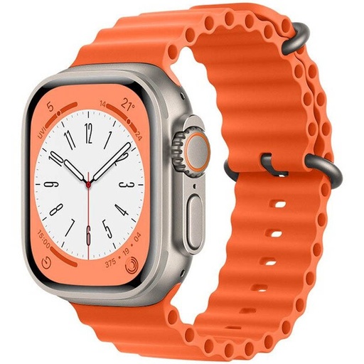 Apple Watch 42mm / Watch 44mm / Watch 45mm / Watch 49mm HOCO WA12 silikonový řemínek oranžová