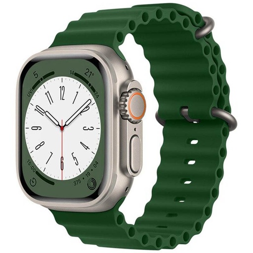 Apple Watch 42mm / Watch 44mm / Watch 45mm / Watch 49mm HOCO WA12 silikonový řemínek zelená