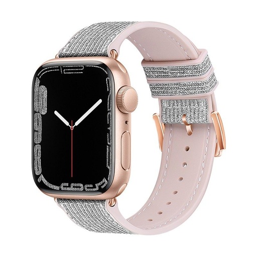 Apple Watch 42mm / Watch 44mm / Watch 45mm / Watch 49mm HOCO WA11 diamond chytré hodinky řemínek bílá