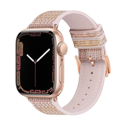 Apple Watch 42mm / Watch 44mm / Watch 45mm / Watch 49mm HOCO WA11 diamond chytré hodinky řemínek červená