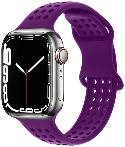 Apple Watch 42mm / Watch 44mm / Watch 45mm / Watch 49mm HOCO WA08 chytré hodinky řemínek fialová