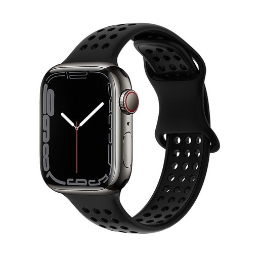 Apple Watch 42mm / Watch 44mm / Watch 45mm / Watch 49mm HOCO WA08 chytré hodinky řemínek černá