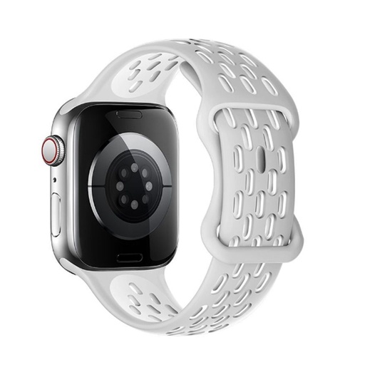Apple Watch 38mm / Watch 40mm / Watch 41mm HOCO WA19 buckle raindrop řemínek bílá