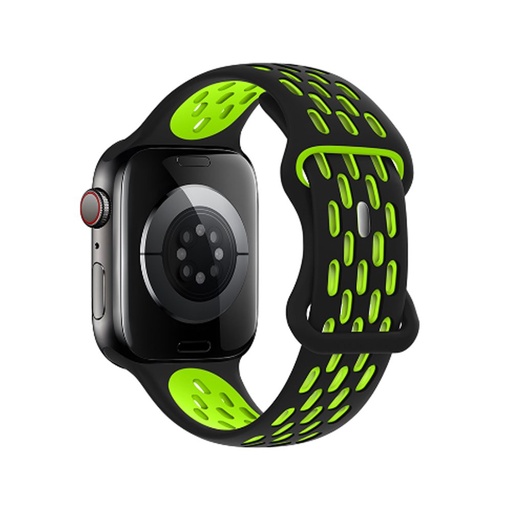 Apple Watch 38mm / Watch 40mm / Watch 41mm HOCO WA19 buckle raindrop řemínek piros-fekete