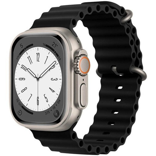 Apple Watch 38mm / Watch 40mm / Watch 41mm HOCO WA12 silikonový řemínek černá