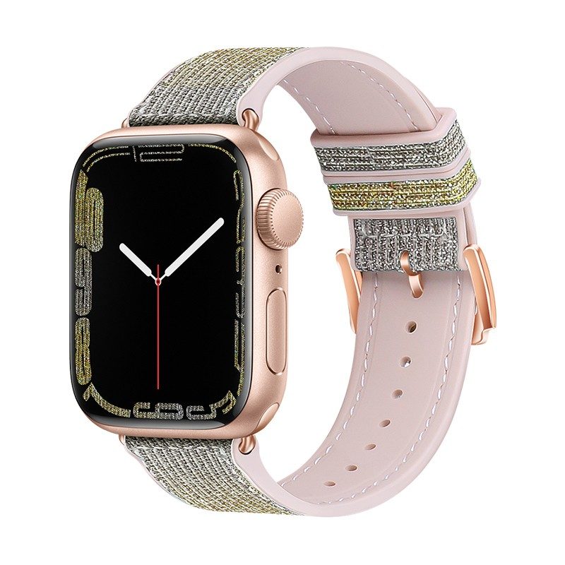 [6931474787965] Apple Watch 38mm / Watch 40mm / Watch 41mm HOCO WA11 diamond smartwatch strap yellow