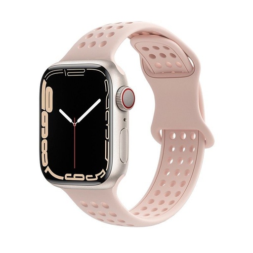 Apple Watch 38mm / Watch 40mm / Watch 41mm HOCO WA08 chytré hodinky řemínek béžová