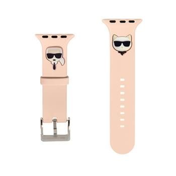 Apple Watch 38/40mm Karl Lagerfeld Karl and Choupette pouzdro (Růžová) – KLAWMSLCKP