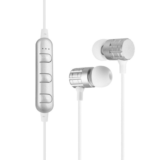 AWEI F1 bluetooth headset, stříbrná