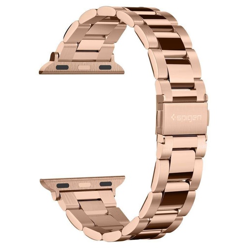 Apple Watch Series 1/2/3/4/5/6(38/40mm) Spigen modern fit nerezový ocel řemínek, růžové zlato