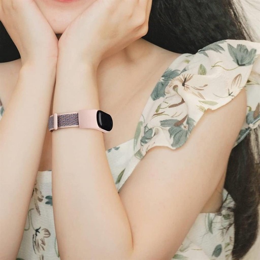 Xiaomi Mi Band 3/4/5/6 nylon řemínek, azurová