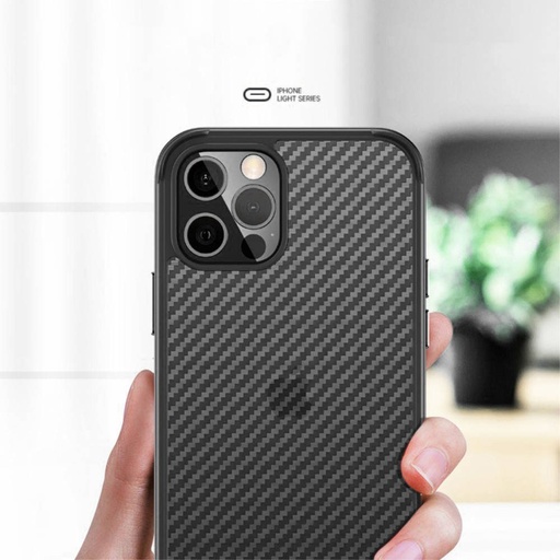 Apple iPhone 13 Sulada carbon fiber zadní kryt (Černá)